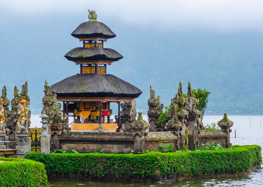 Pura Ulun Danu Temple on a Lake Beratan. Bali